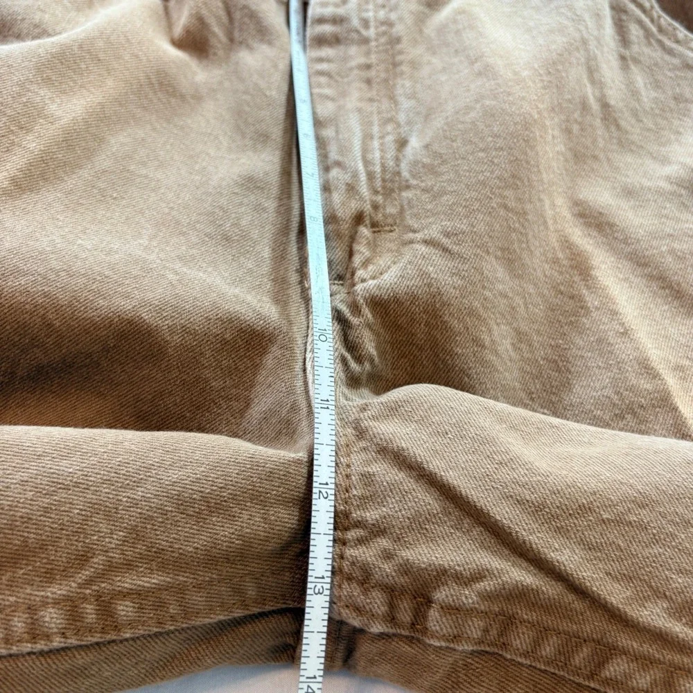 Lee Carpenter Pants Mens 38x32 Brown Duck Canvas Dungarees Work Utility Jeans